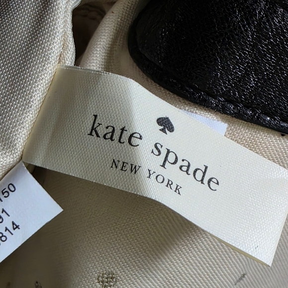 Kate Spade Gold Coast Quilted Leather Purse – Turn Lock Chain Bag, Black - Picture 7 of 16